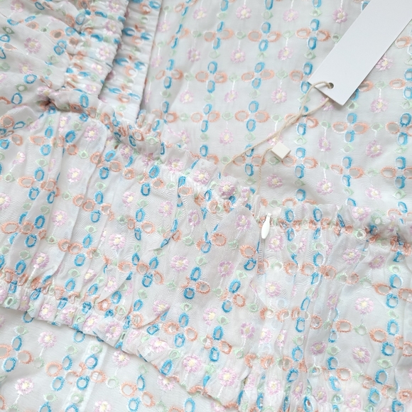 🍒NWT🍒 FOR LOVE & LEMONS EYELET DRESS - Picture 7 of 8